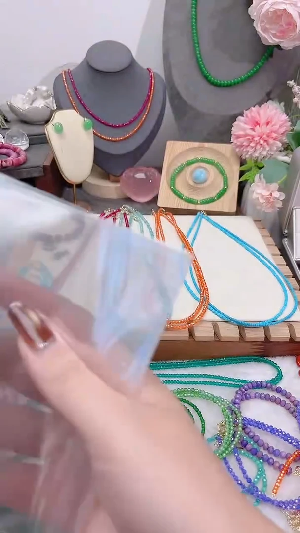 颈饰银S925镶嵌尖晶石粉麻花39.9