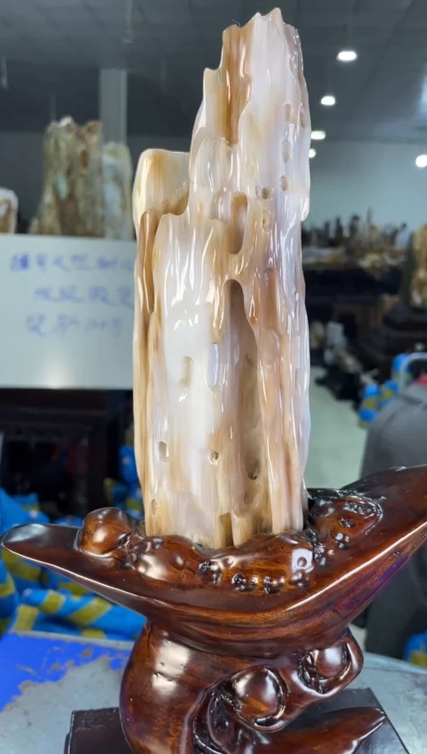 未镶嵌摆件硅化玉27