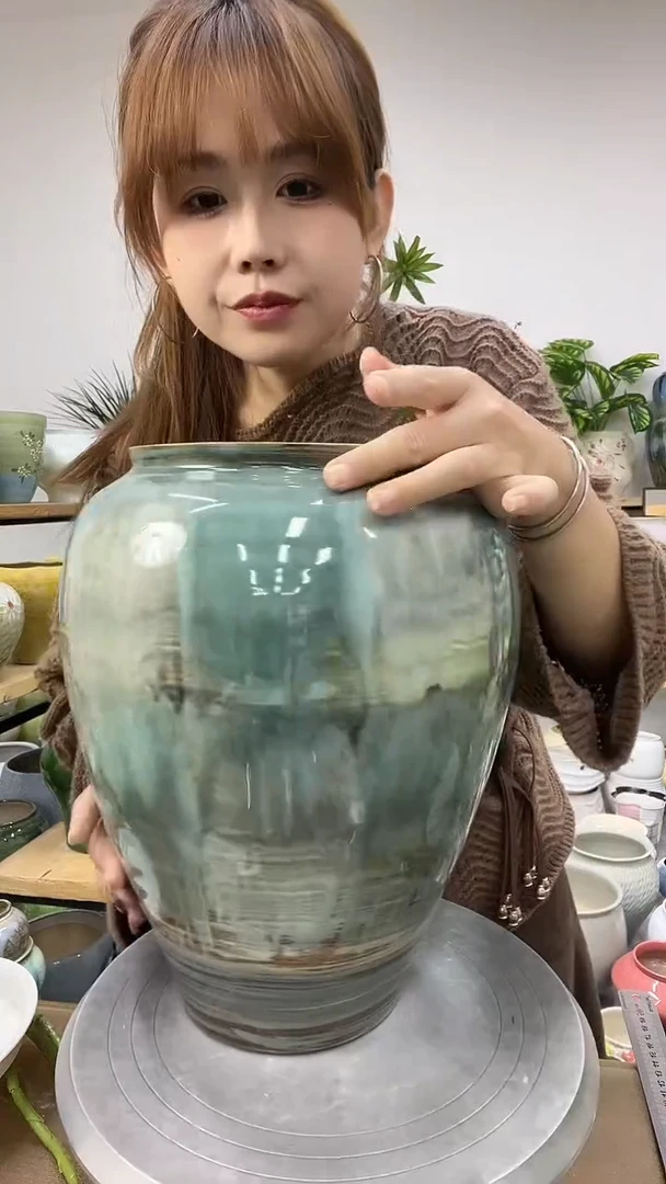 9.8陶瓷花盆直播链接高.   口