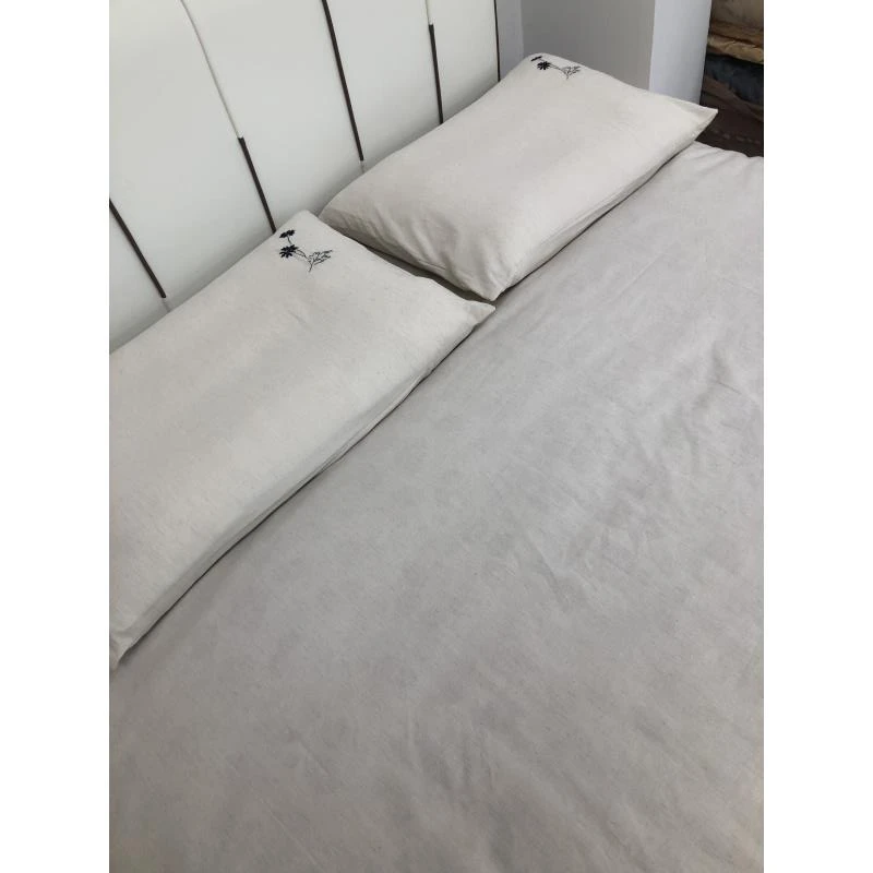 【黑树叶】棉麻刺绣三件套