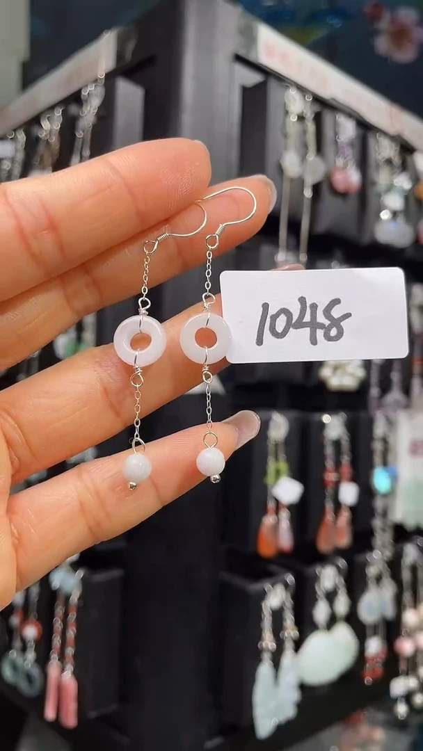 未镶嵌翡翠耳饰喜欢拍