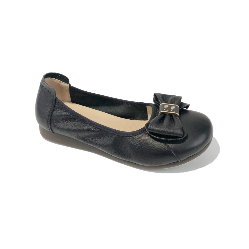 【超哥家】妈妈鞋舒适软底防滑平跟浅口时尚休闲百搭单鞋  3318