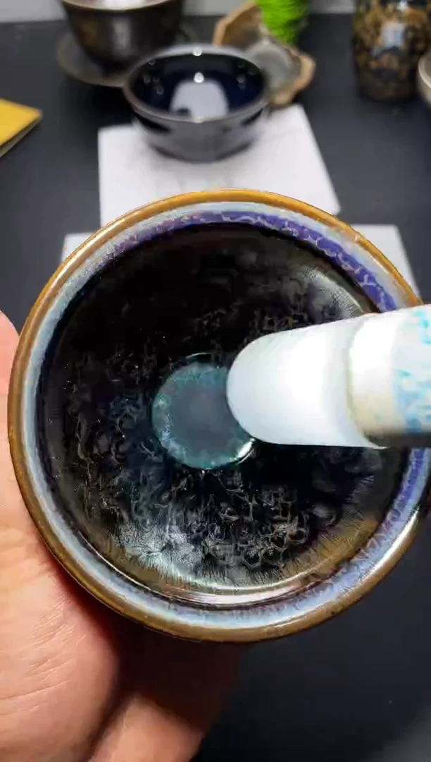 茶盏119叶紫建盏