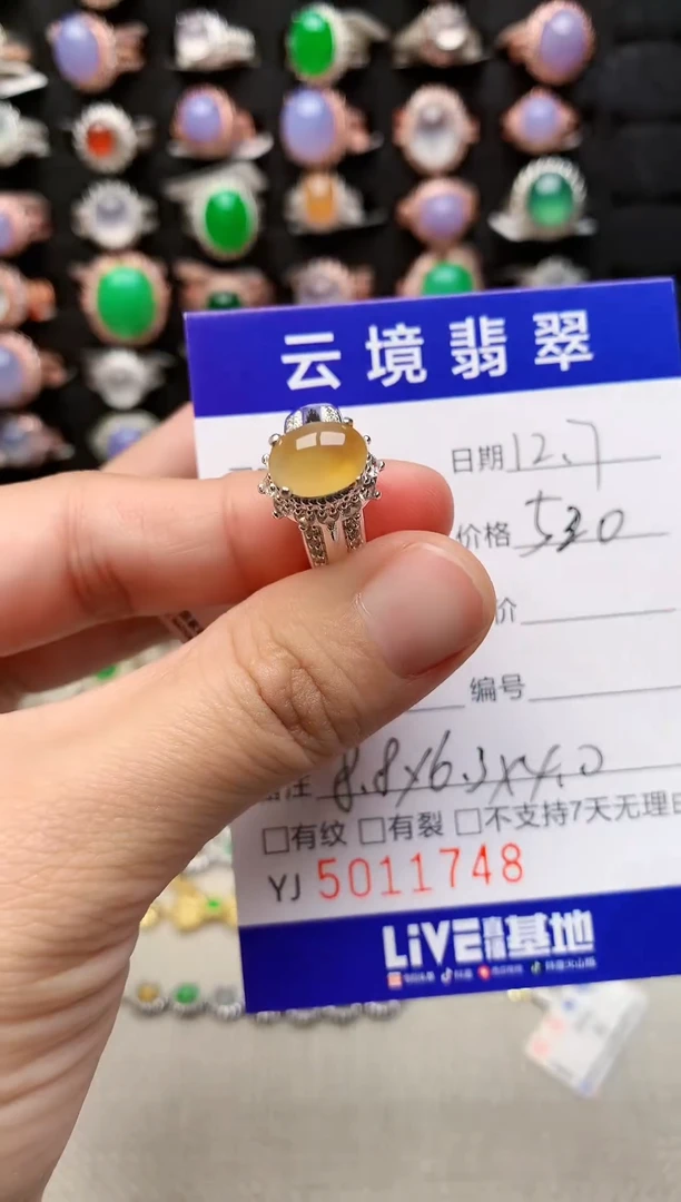 未镶嵌戒指翡翠1748