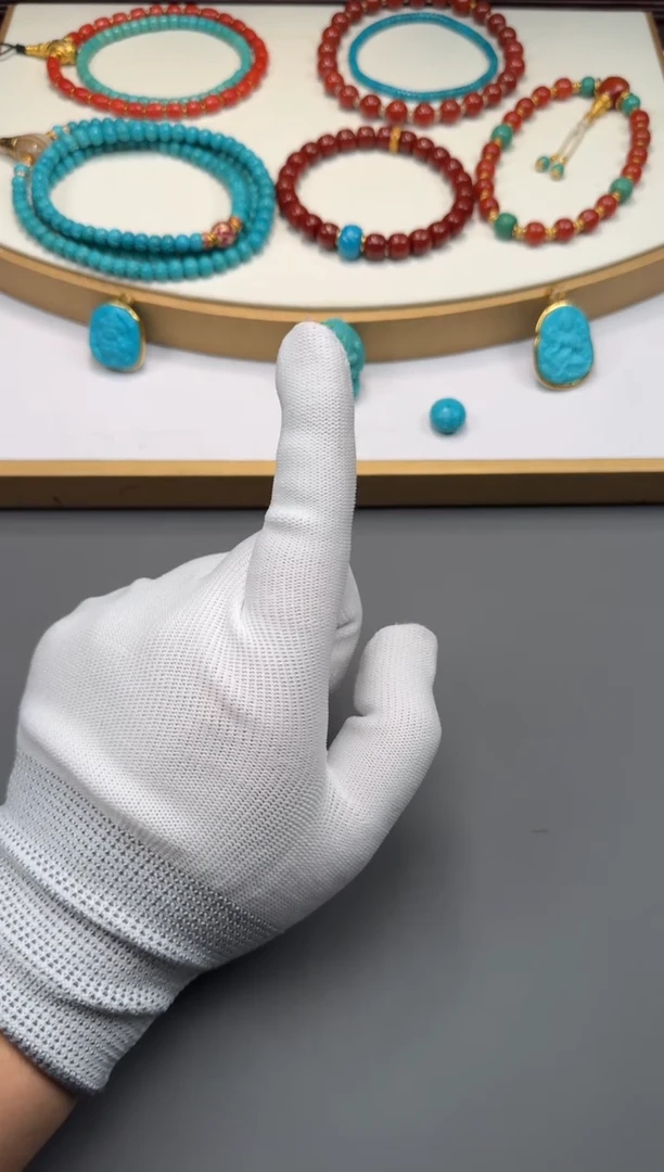 18K金镶嵌手串南红玛瑙浅***～11111