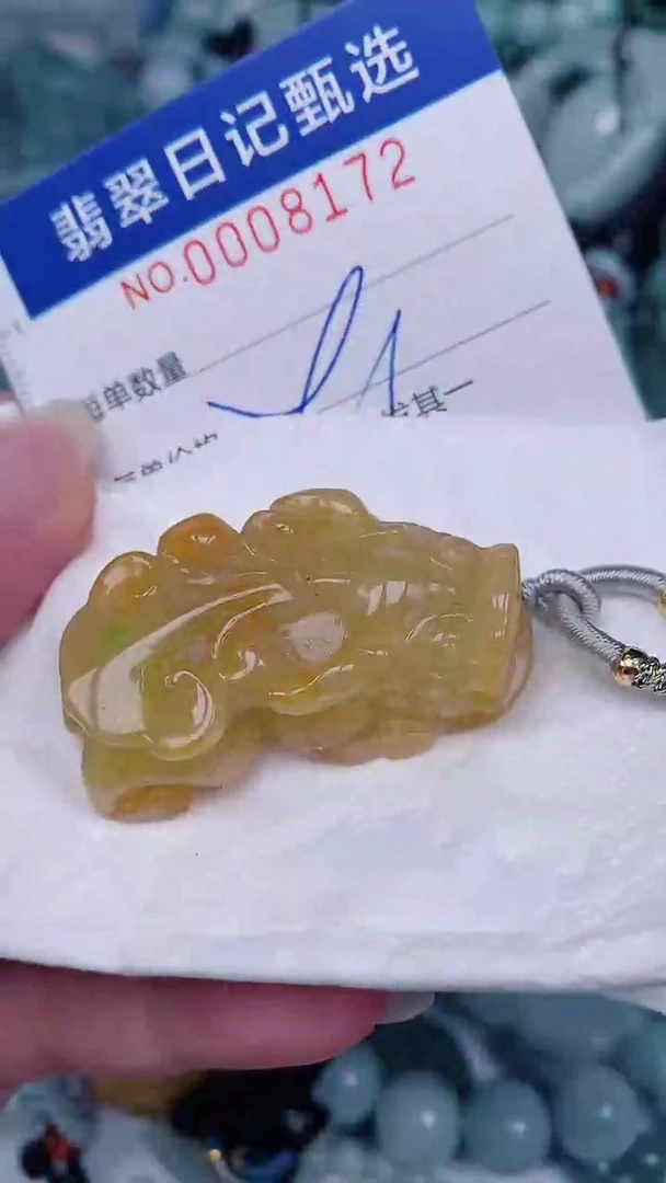 翡翠未镶嵌颈饰00008172