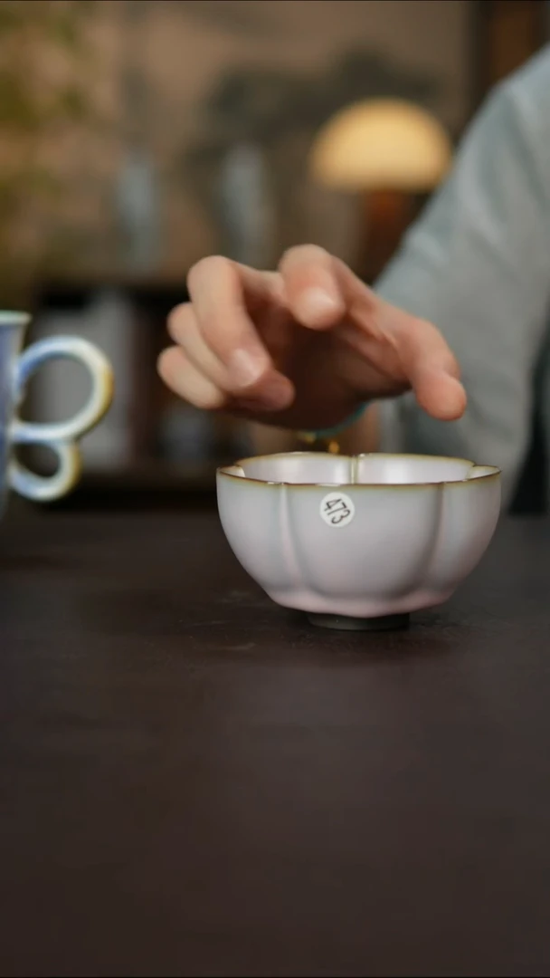 杯景德镇陶瓷柴烧手作瑕疵