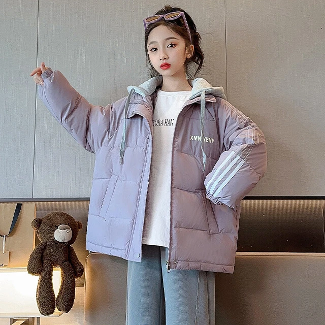 童装女童冬季棉衣外套儿童2024冬装新款棉袄洋气棉袄加厚棉服潮