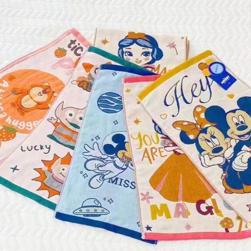 【儿童纱布毛巾】<5条组合装><颜色随机>擦手巾柔软吸水透气儿童