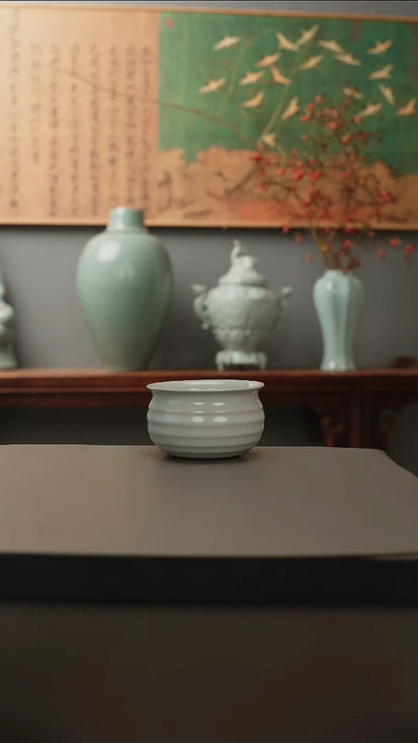 原产地原矿   弦纹杯