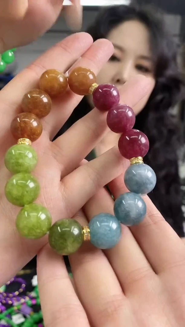 手串未镶嵌碧玺多样性发其一颜色微差