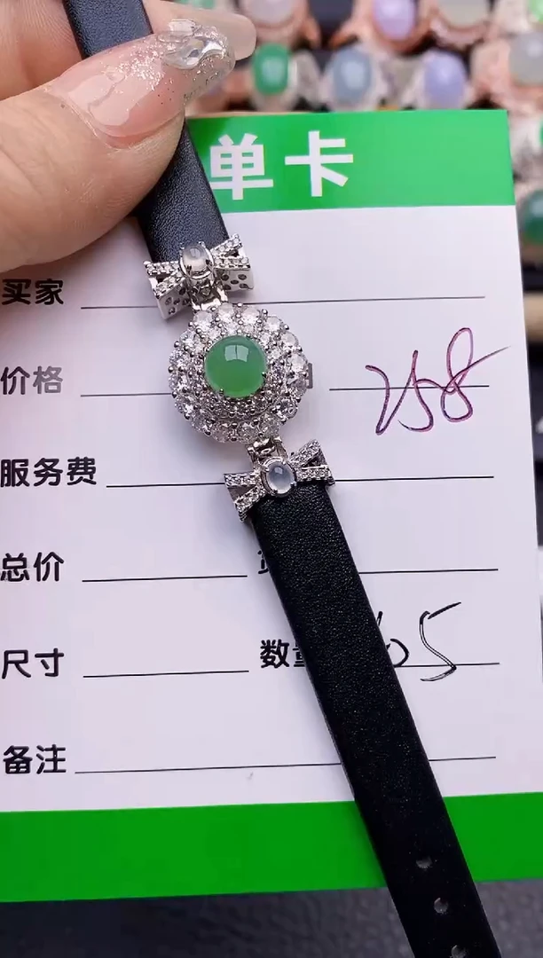 【闪购商品】翡翠戒指银S925镶嵌1106