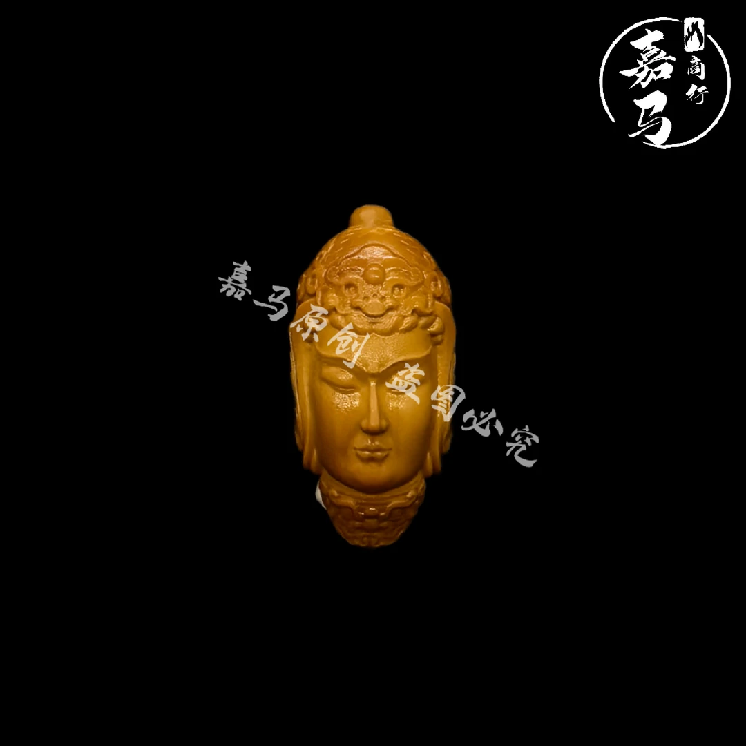 《单籽》韦陀菩萨 橄榄核雕刻单颗单籽配籽