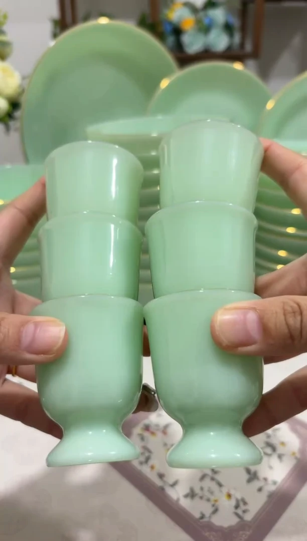 玉瓷酒杯10个   【贝美】