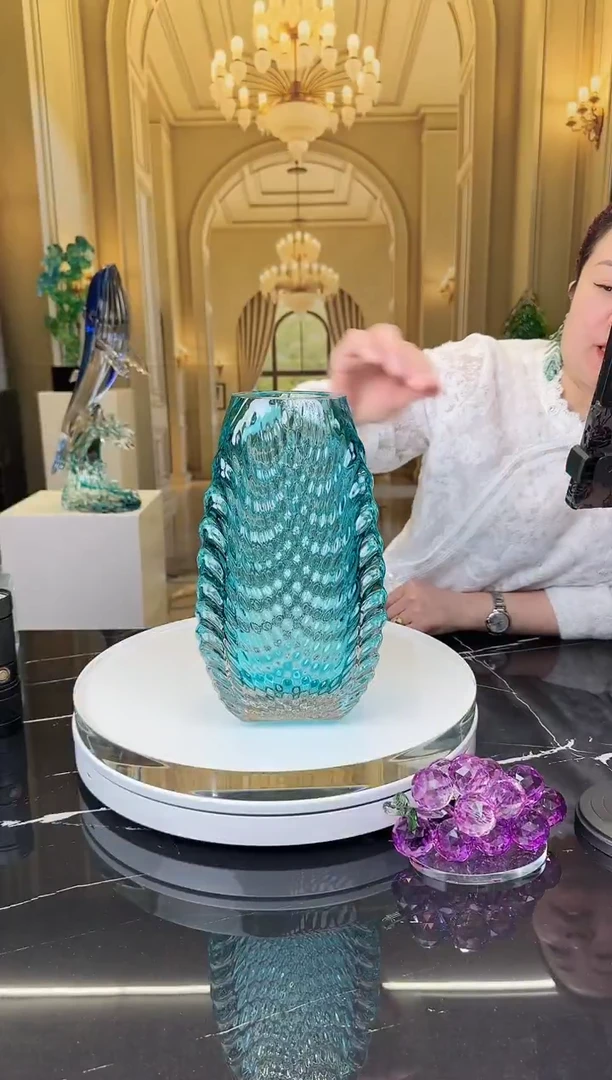 琉璃蓝花器