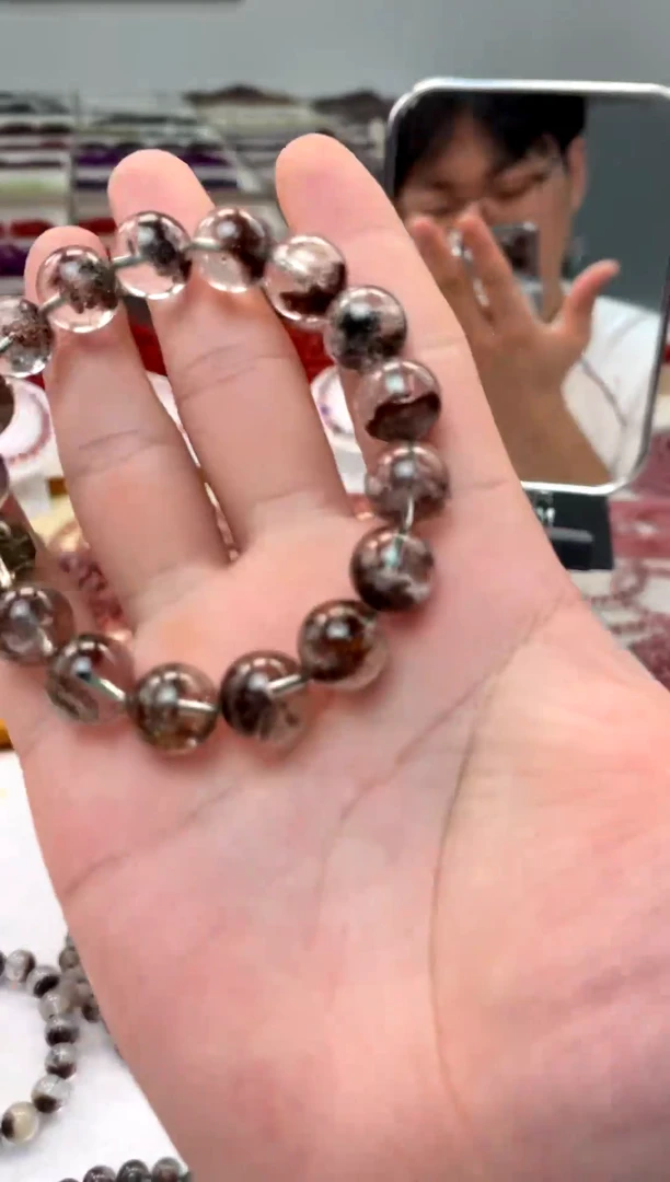 未镶嵌手串水晶绿幽灵多样性发一