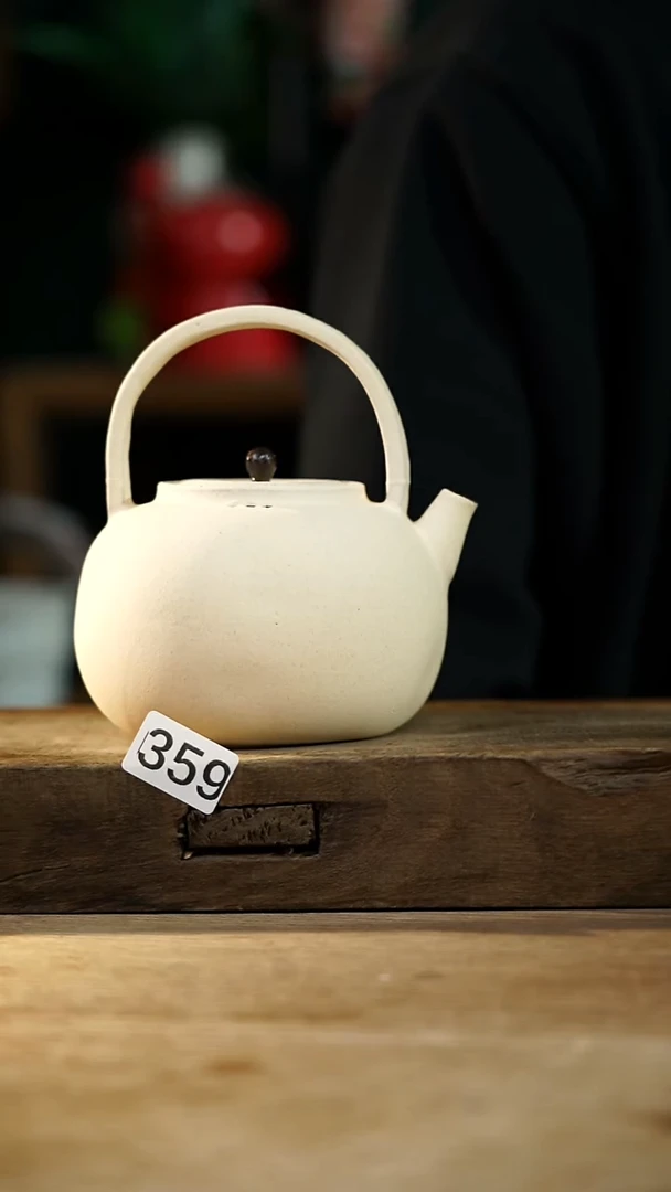 瓷片设计师手作！！！落单设计师系列！！！！提梁煮茶壶