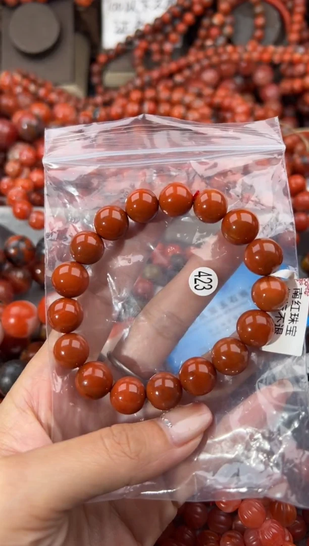 未镶嵌手串南红玛瑙12+