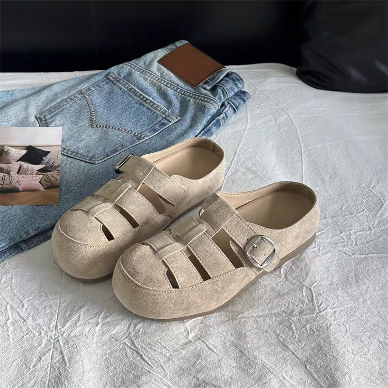 断码清仓/镂空百搭勃肯半托6258