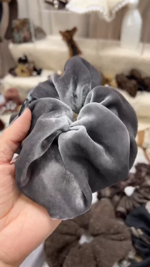 非金属布艺简约发饰6cm