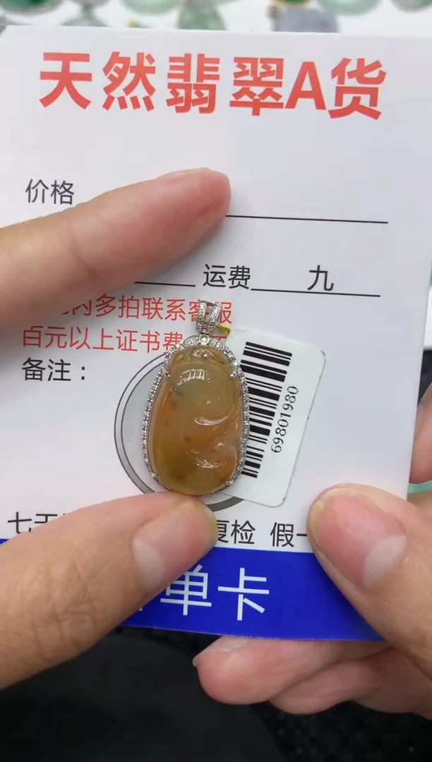 【闪购商品】翡翠颈饰18K金镶嵌111111111