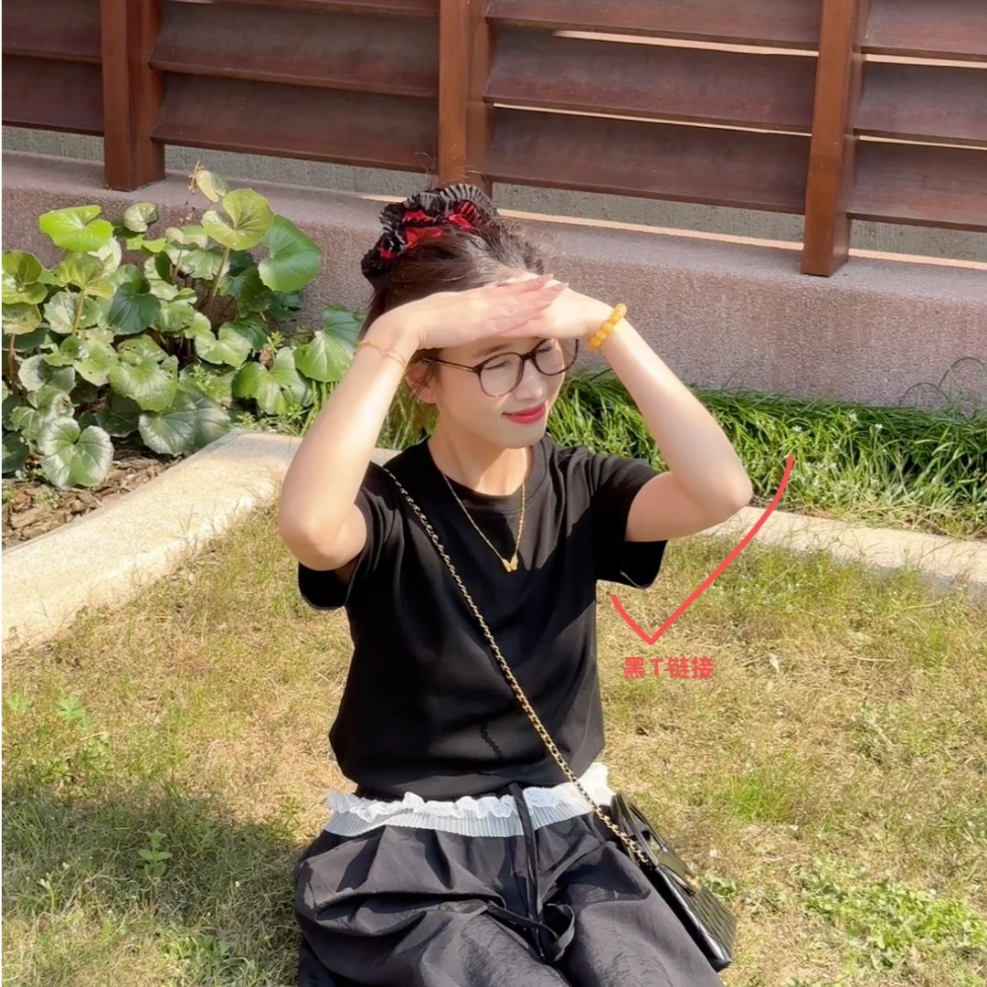 SEOUL KOREA——【百搭黑T】2025夏韩国东大门百棉T