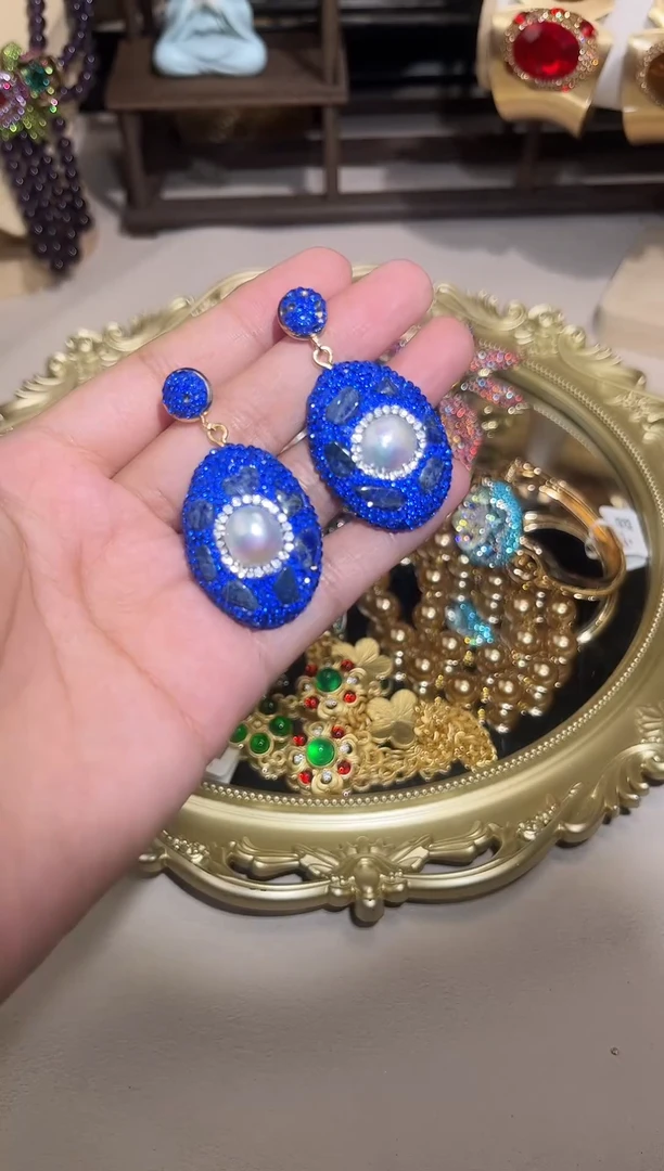 铜合金合金锆石耳坠