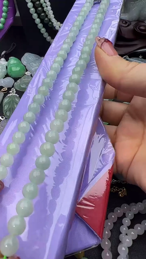 颈饰未镶嵌翡翠玉珠卡7.6