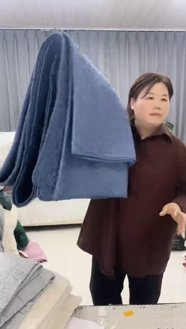 棉1.8*2.0蓝色纯棉