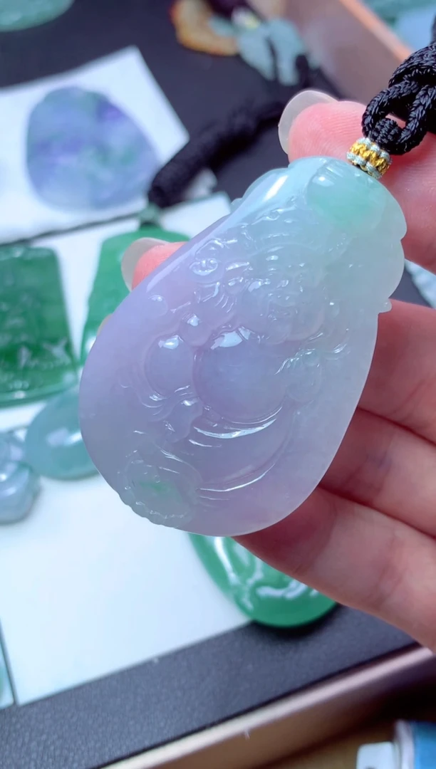 颈饰未镶嵌翡翠天然翡翠A货