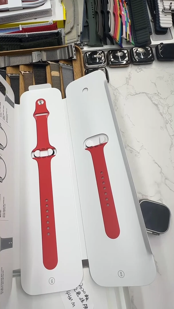 准新品1620号 大表盘 红色硅胶