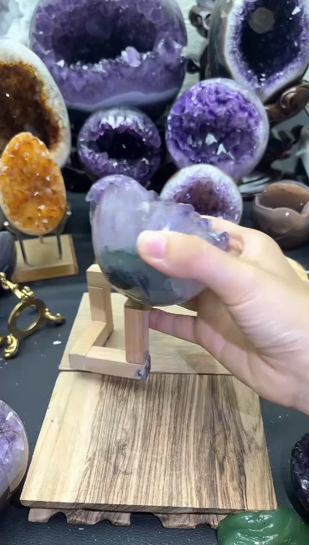 未镶嵌大型摆件（非配饰）紫晶608号龙蛋
