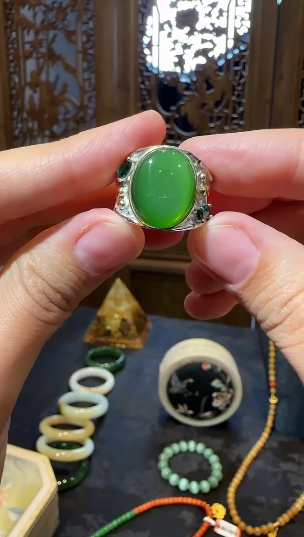 【闪购商品】和田玉戒指未镶嵌1