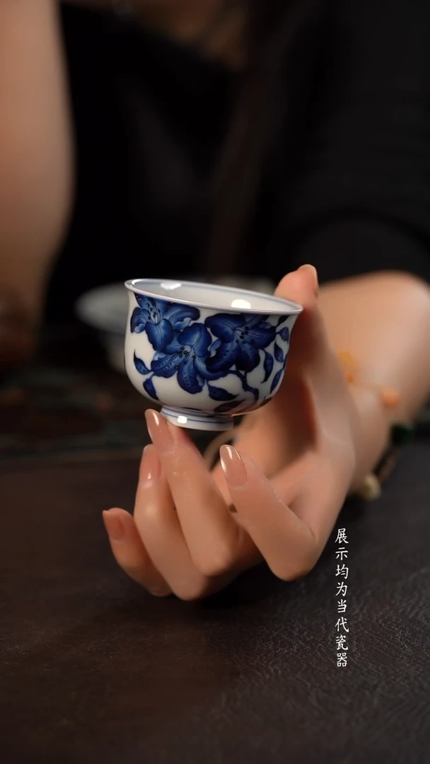 洪印慕明折枝杜鹃花嘟嘟杯