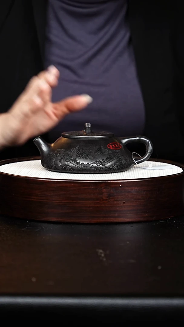 茶壶紫砂线瓢壶