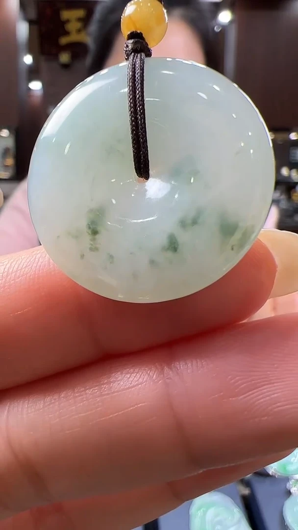 【闪购商品】翡翠挂件未镶嵌平安扣手机挂