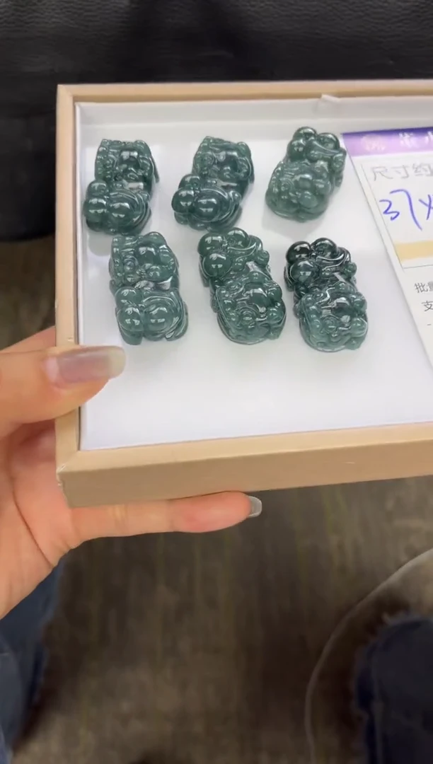 翡翠未镶嵌颈饰K134多样性发一件/配绳子