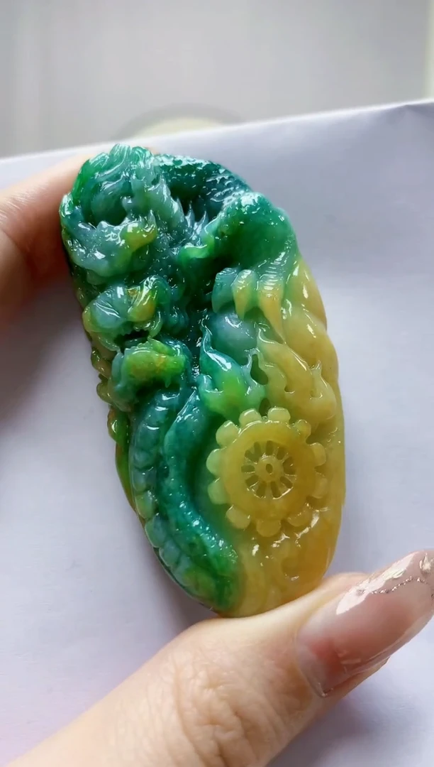 未镶嵌定制翡翠4917jw-毛货挂件97