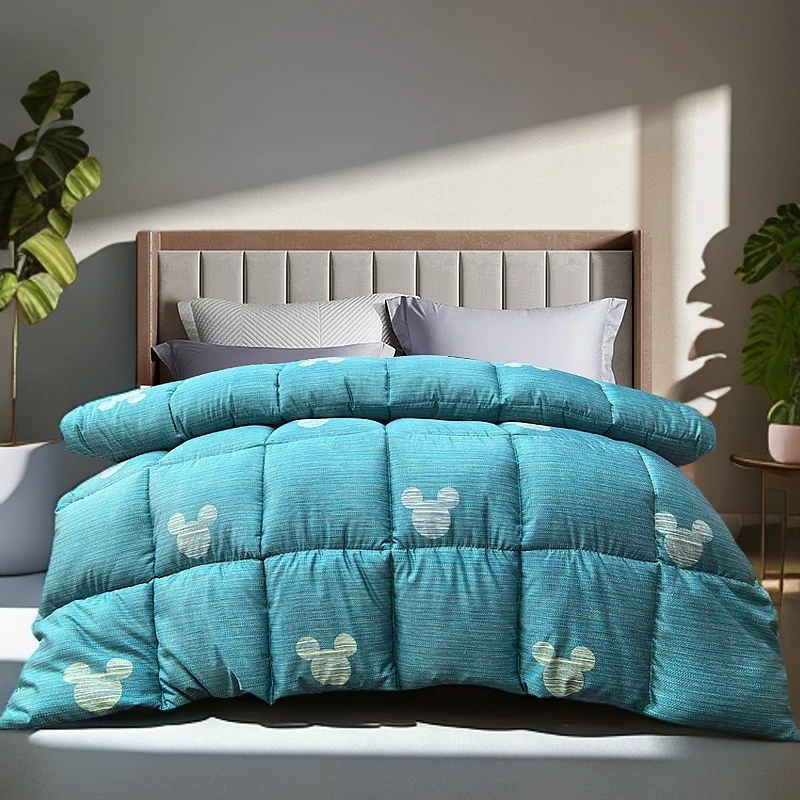 高奢羽翼冬被加厚被子春秋被芯-米奇蓝