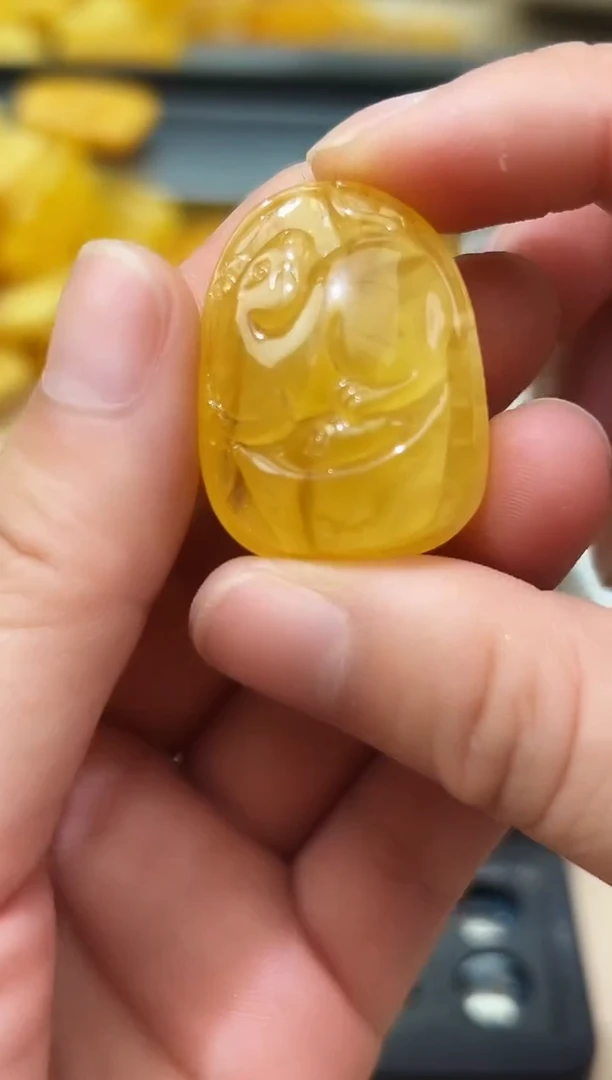 未镶嵌蜜蜡裸石蜜蜡吊坠