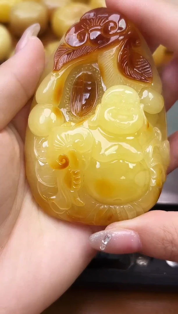 未镶嵌琥珀裸石琥珀蜜蜡吊坠