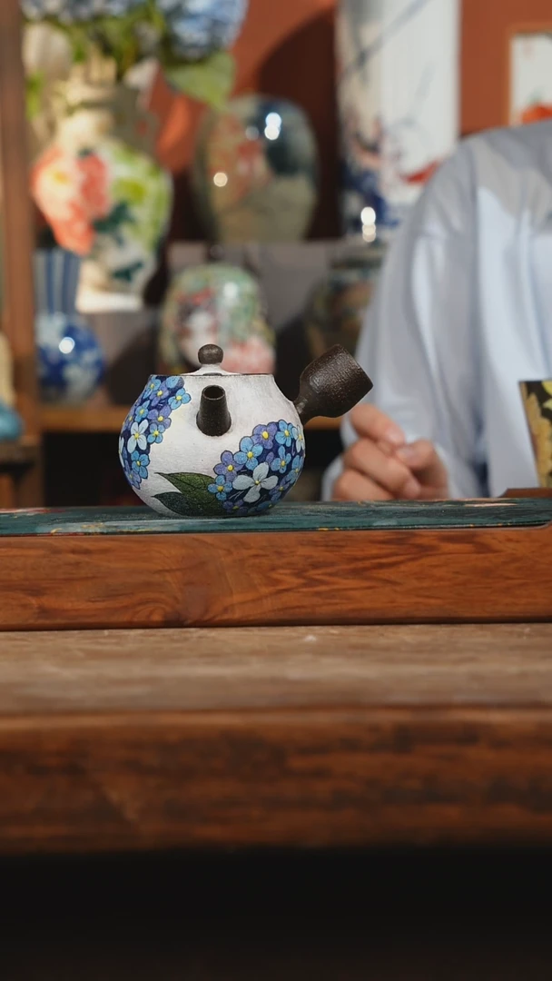 摆件景德镇高温陶瓷 釉下彩