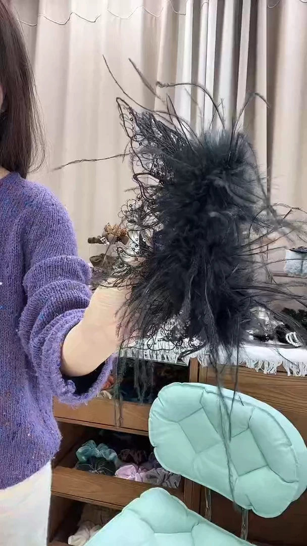 非金属布艺简约发饰11cm