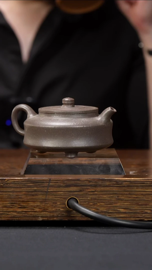 茶壶紫砂紫砂茶壶 天青 三足