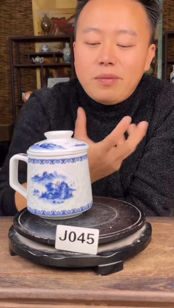 摆件陶景德镇陶瓷摆件J045