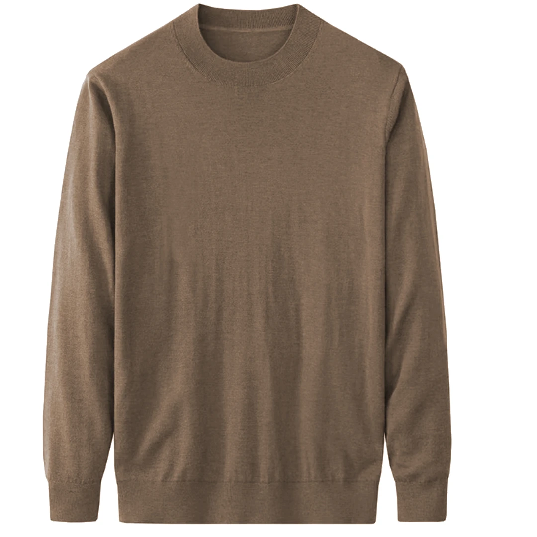 A  JD7026 圆领毛衣男商务休闲秋冬针织衫