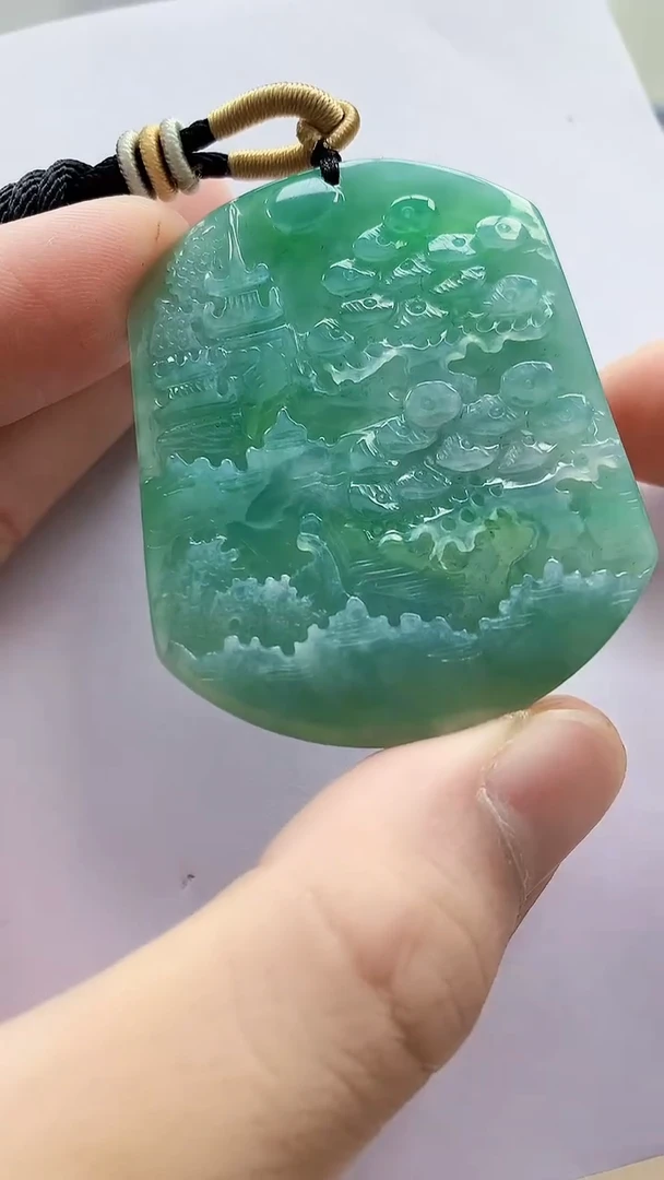 未镶嵌定制翡翠4829bb-毛货挂件66