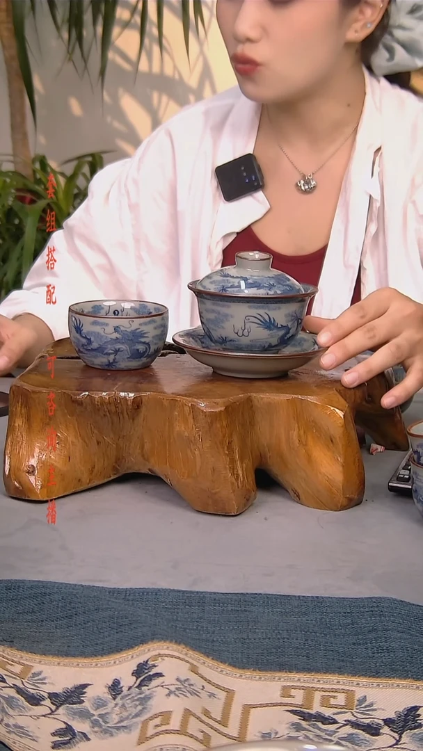 简装家用款2件套 老陶泥开片纹陶瓷茶具