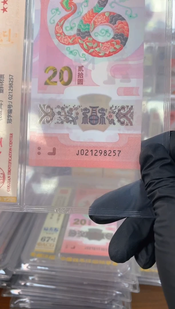 塑料2025蛇钞 真钞 评价封装 单张