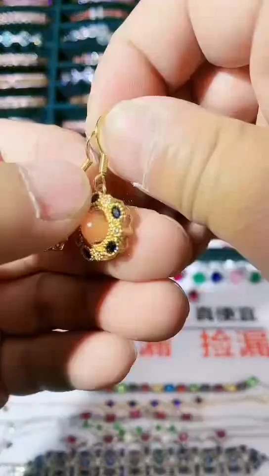 【闪购商品】南红玛瑙耳饰未镶嵌南红